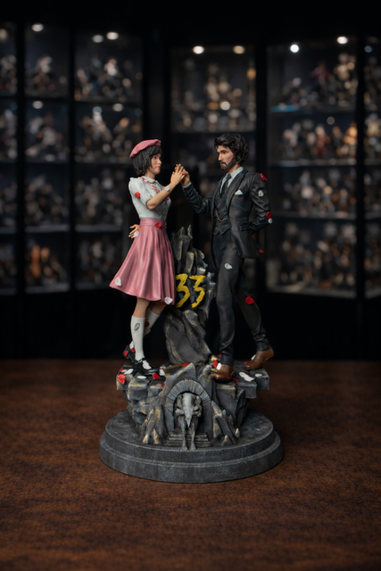 Софи и Густав &mdash; диорама Expedition 33 | Коллекционная статуэтка ручной работы Sophie and Gustav Expedition 33 Diorama фото