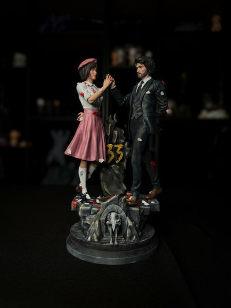 Софи и Густав &mdash; диорама Expedition 33 | Коллекционная статуэтка ручной работы Sophie and Gustav Expedition 33 Diorama фото