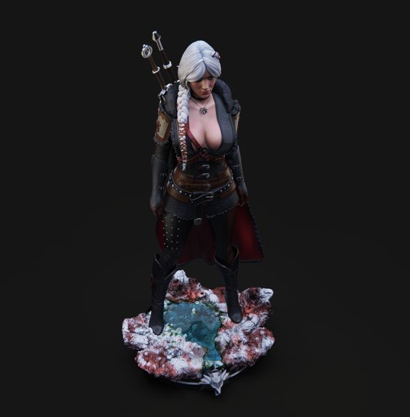 Цири &mdash; коллекционная диорама по игре Ведьмак Ciri The Witcher 05 фото