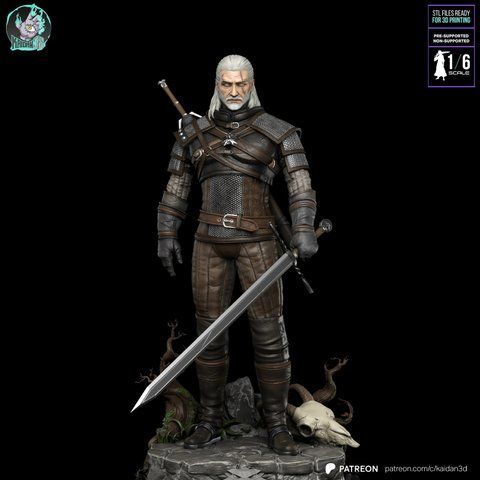 Коллекционная диорама Геральт из Ривии &mdash; Ведьмак (The Witcher) Geralt 02 фото