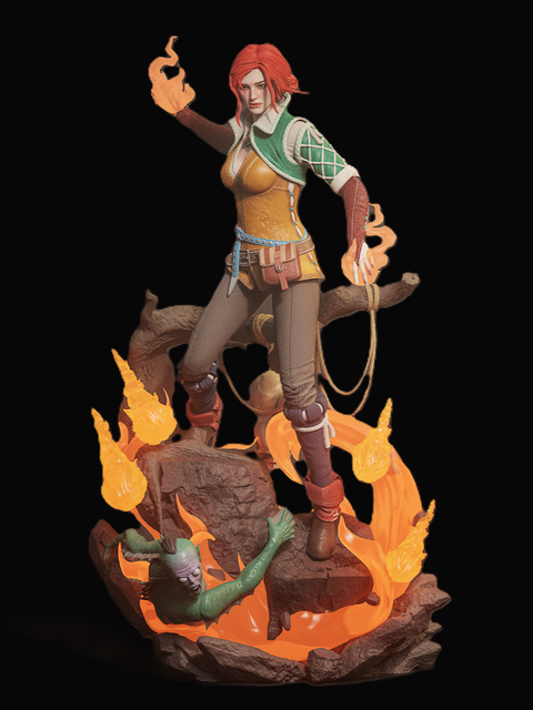 Коллекционная диорама Трисс Меригольд &mdash; The Witcher Triss Merigold 05 фото