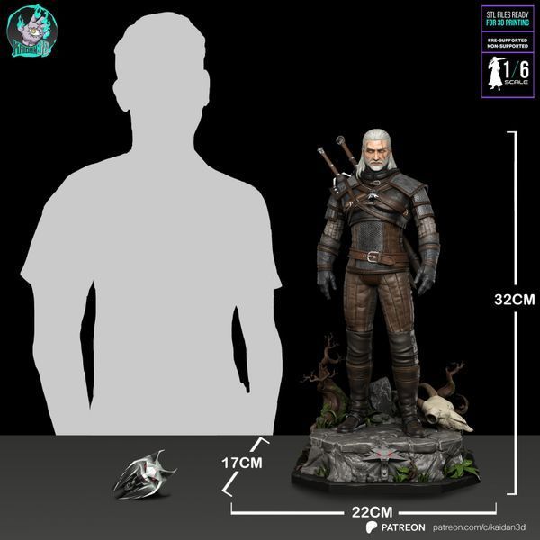 Коллекционная диорама Геральт из Ривии &mdash; Ведьмак (The Witcher) Geralt 02 фото
