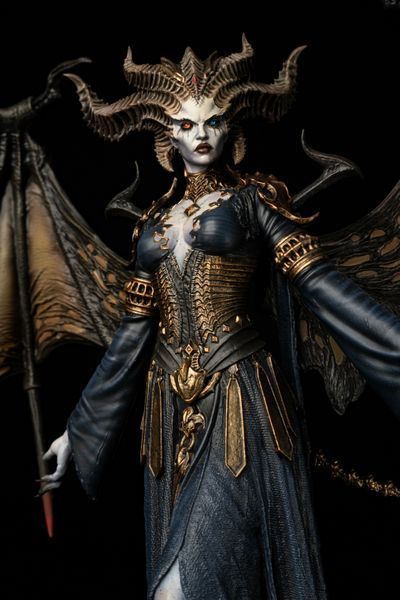 Lilith Collectible Figure (Diablo IV) &mdash; Premium Art Statue, Painted, M (30cm)