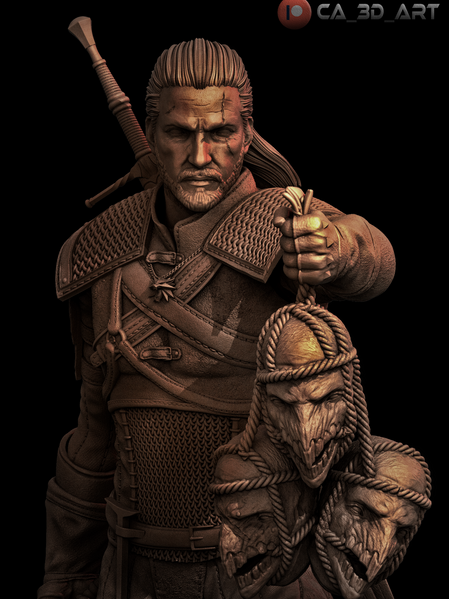 Коллекционная диорама Геральт из Ривии &mdash; Ведьмак (The Witcher) Geralt 03 фото