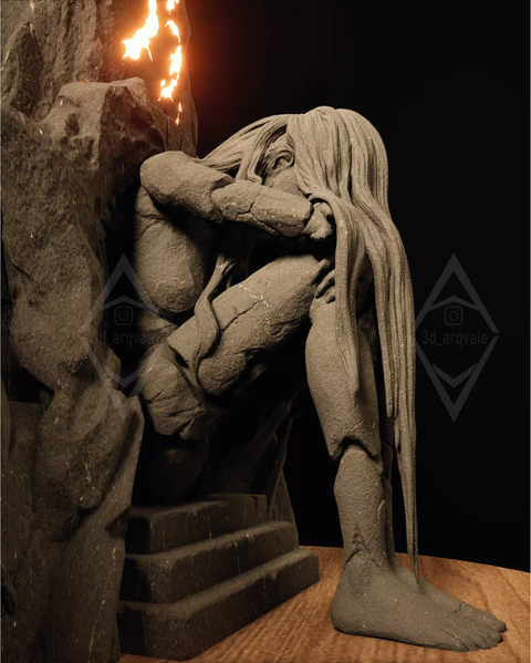 Монолит &ndash; Clair Obscur: Expedition 33 Paintress - Monolith - Clair Obscur 3D фото