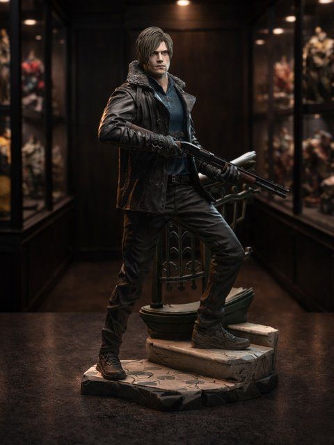 Leon S. Kennedy Collectible Figure &mdash; Resident Evil Requiem, Painted, S (22cm)