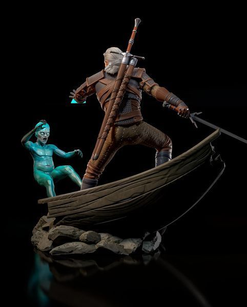 Коллекционная диорама Геральт из Ривии &mdash; Ведьмак (The Witcher) Geralt 04 фото
