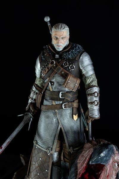 Geralt of Rivia Collectible Statue &mdash; The Witcher, Painted, L (28cm)