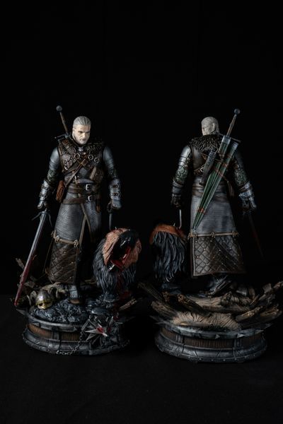 Geralt of Rivia Collectible Statue &mdash; The Witcher, Painted, L (28cm)