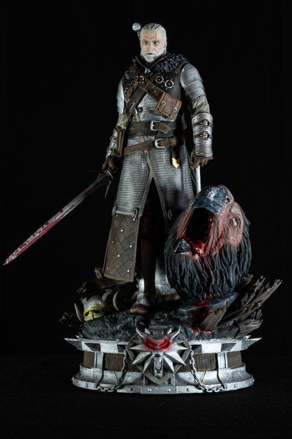 Geralt of Rivia Collectible Statue &mdash; The Witcher, Painted, L (28cm)