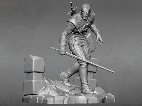 Коллекционная диорама Геральт из Ривии &mdash; Ведьмак (The Witcher) Geralt 06 фото