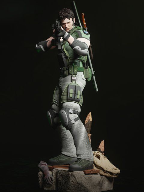 Коллекционная фигурка Криса Редфилда &mdash; Resident Evil Chris Redfield Collectible Figure &mdash; Resident Evil фото