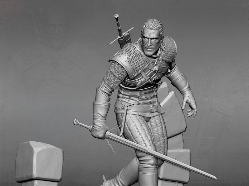 Коллекционная диорама Геральт из Ривии &mdash; Ведьмак (The Witcher) Geralt 06 фото