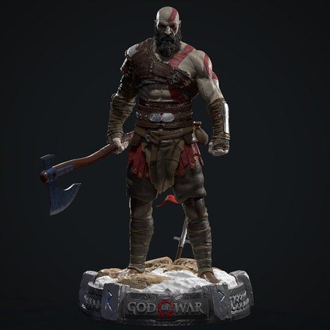 Коллекционная фигурка Кратос &mdash; God of War Kratos Collectible Figure &mdash; God of War 5 фото