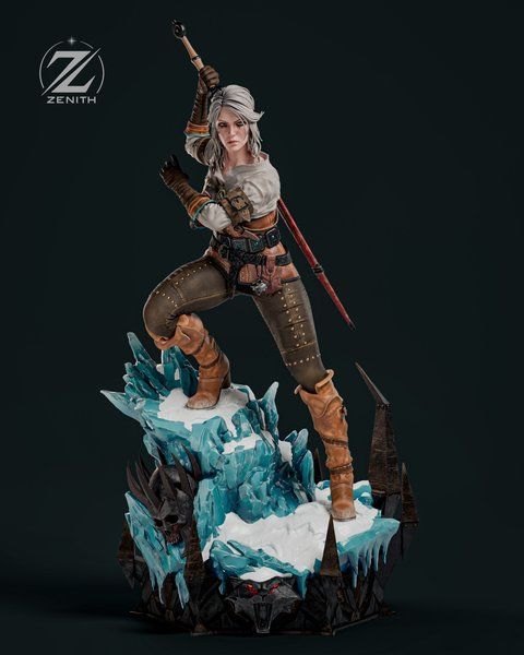 Цірі &mdash; колекційна фігурка Відьмак | Ручна робота Ciri The Witcher 06 фото