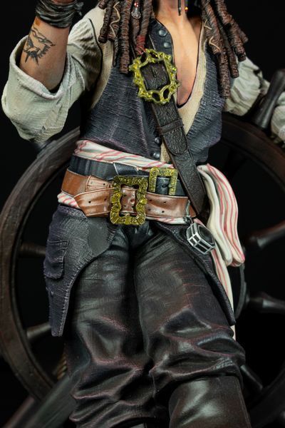 Captain Jack Sparrow Collectible Figure (Pirates of the Caribbean), Painted, L (36cm)
