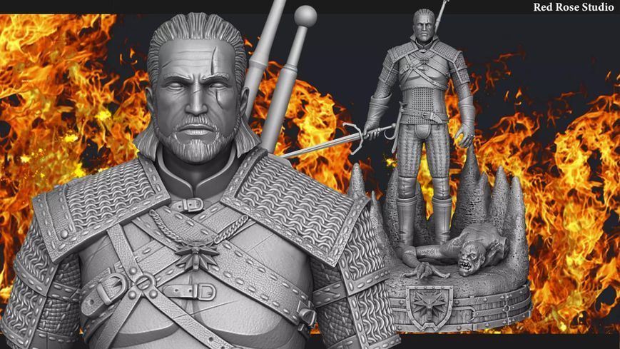 Коллекционная диорама Геральт из Ривии &mdash; Ведьмак (The Witcher) Geralt 08 фото