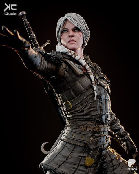 Цири &mdash; коллекционная диорама по игре Ведьмак 4 Ciri The Witcher 4 kc фото
