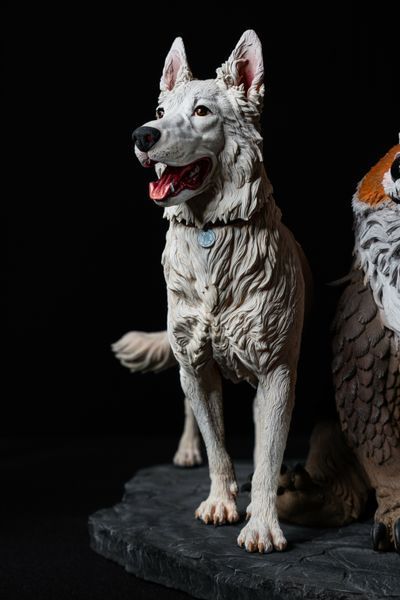 Baldur's Gate 3 Diorama: Scratch & Owlbear 3D Printed Figurine, Unpainted, Standart 14 * 20cm