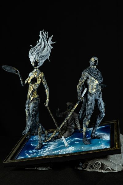 Clair Obscur Diorama &mdash; Exclusive "Three Souls" Composition from Expedition 33, Painted, L (32cm)