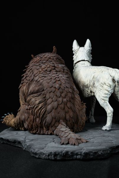 Baldur's Gate 3 Diorama: Scratch & Owlbear 3D Printed Figurine, Unpainted, Standart 14 * 20cm