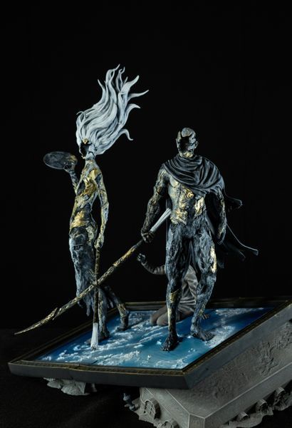 Clair Obscur Diorama &mdash; Exclusive "Three Souls" Composition from Expedition 33, Painted, L (32cm)