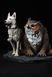 Baldur's Gate 3 Diorama: Scratch & Owlbear 3D Printed Figurine, Unpainted, Standart 14 * 20cm