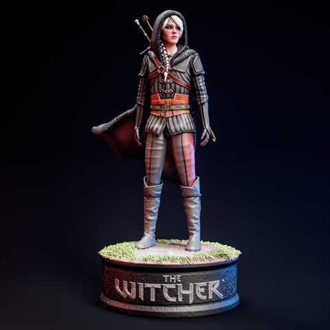 Цири &mdash; коллекционная диорама по игре Ведьмак 4 Ciri The Witcher 4 rock фото