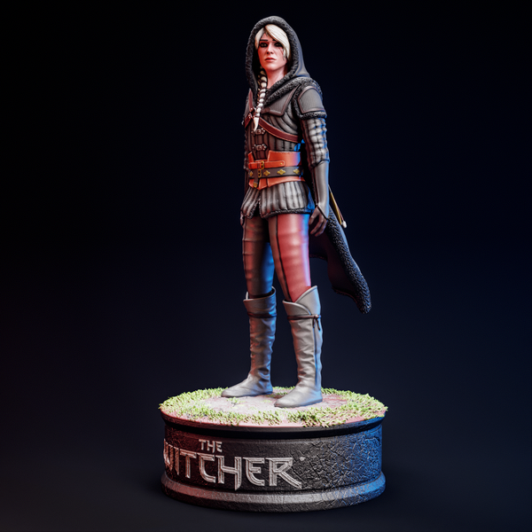 Цири &mdash; коллекционная диорама по игре Ведьмак 4 Ciri The Witcher 4 rock фото
