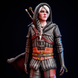 Цири &mdash; коллекционная диорама по игре Ведьмак 4 Ciri The Witcher 4 rock фото 2