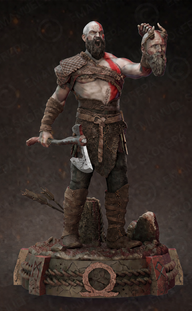 Коллекционная фигурка Кратос &mdash; God of War Kratos Collectible Figure &mdash; God of War фото