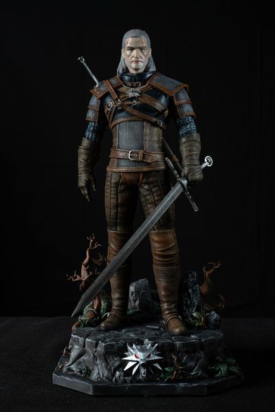 Фигурка Геральт из Ривии &mdash; The Witcher | Коллекционная статуэтка Geralt 02 сstm фото