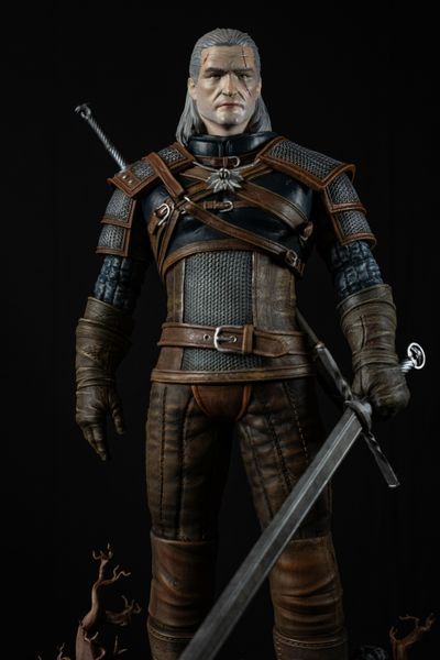 Фигурка Геральт из Ривии &mdash; The Witcher | Коллекционная статуэтка Geralt 02 сstm фото