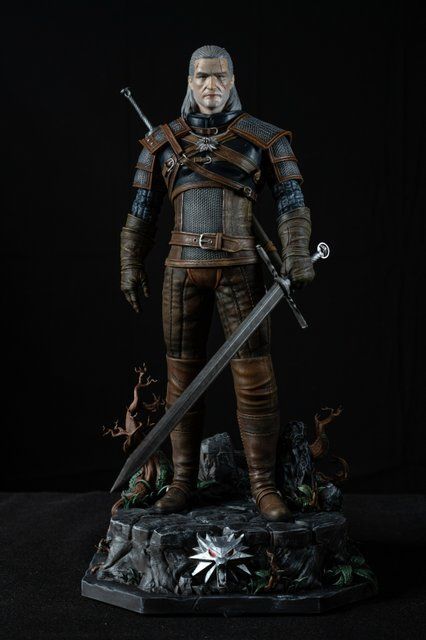 Фигурка Геральт из Ривии &mdash; The Witcher | Коллекционная статуэтка Geralt 02 сstm фото