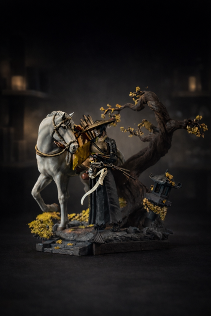 Atsu &mdash; collectible diorama from Ghost of Yotei, Painted, S (25cm)
