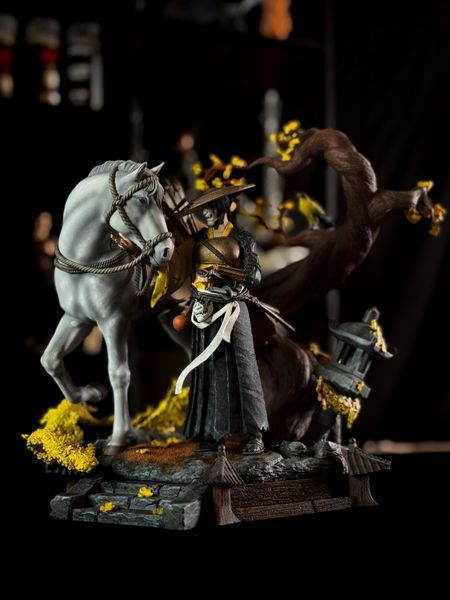 Atsu &mdash; collectible diorama from Ghost of Yotei, Painted, S (25cm)