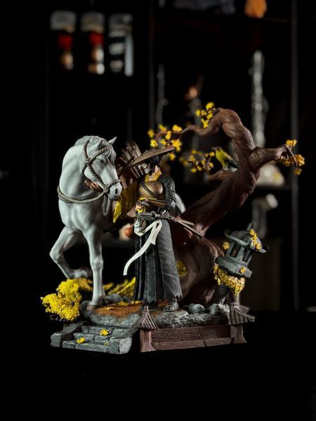 Atsu &mdash; collectible diorama from Ghost of Yotei, Painted, S (25cm)