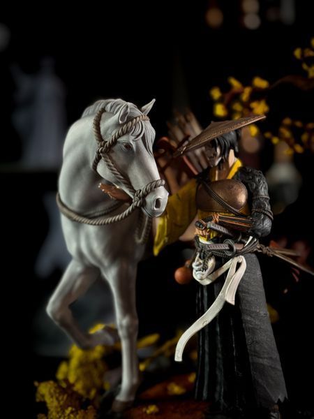 Atsu &mdash; collectible diorama from Ghost of Yotei, Painted, S (25cm)