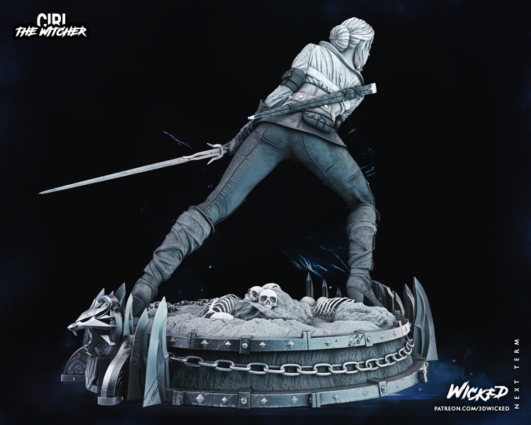 Цири &mdash; коллекционная диорама по игре Ведьмак Ciri The Witcher wicked фото
