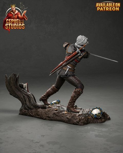 Цири &mdash; коллекционная диорама по игре Ведьмак 4 Ciri The Witcher 4 cepheus фото