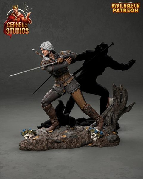 Цири &mdash; коллекционная диорама по игре Ведьмак 4 Ciri The Witcher 4 cepheus фото