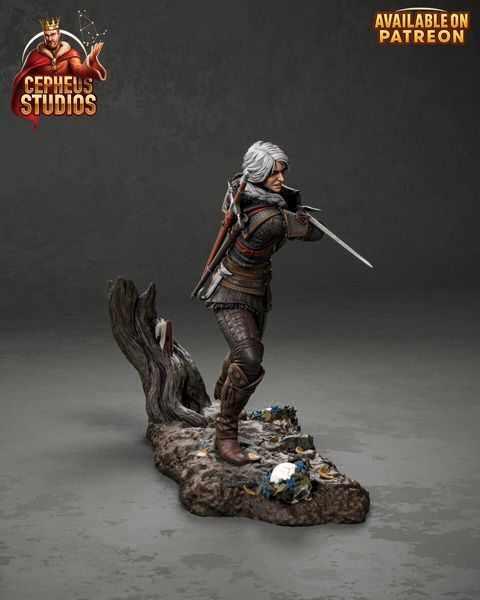 Цири &mdash; коллекционная диорама по игре Ведьмак 4 Ciri The Witcher 4 cepheus фото