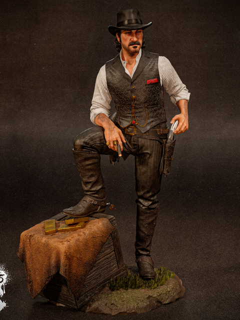 Dutch Van Der Linde Collectible Figure &mdash; Red Dead Redemption 2, Painted, S (24cm)