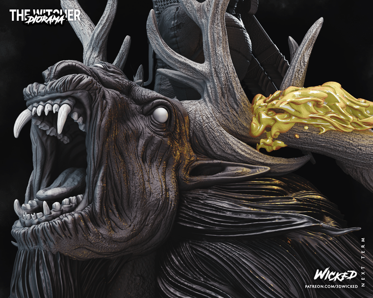 The Witcher &mdash; коллекционная диорама большого масштаба The Witcher diorama фото
