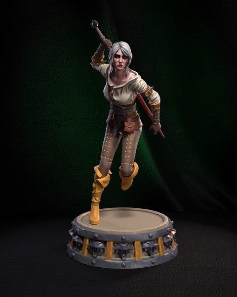 Цири &mdash; коллекционная диорама по игре Ведьмак 4 Ciri The Witcher 4 01 фото