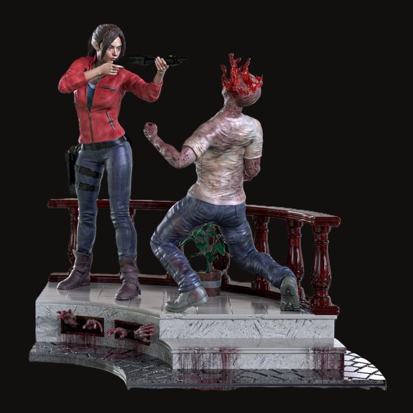 Колекційна діорама Resident Evil 2 (Leon Kennedy & Claire Redfield) Resident Evil 2 Full Diorama Collectible (Leon Kennedy & Claire Redfield) фото