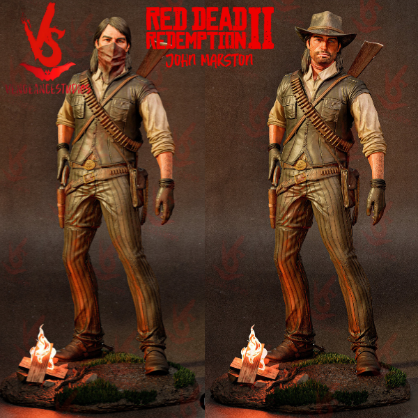 John Marston Collectible Figure &mdash; Red Dead Redemption 2, Painted, S (24cm)